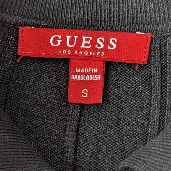 Guess Daria Sweater Jumpsuit Jet Black Size Small - Picture 8 of 16